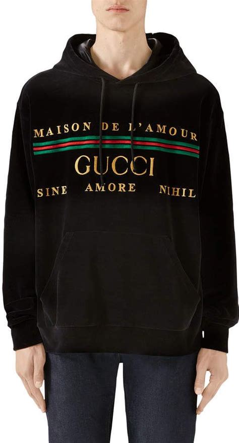 gucci cartoon sweater|gucci velour sweatsuit.